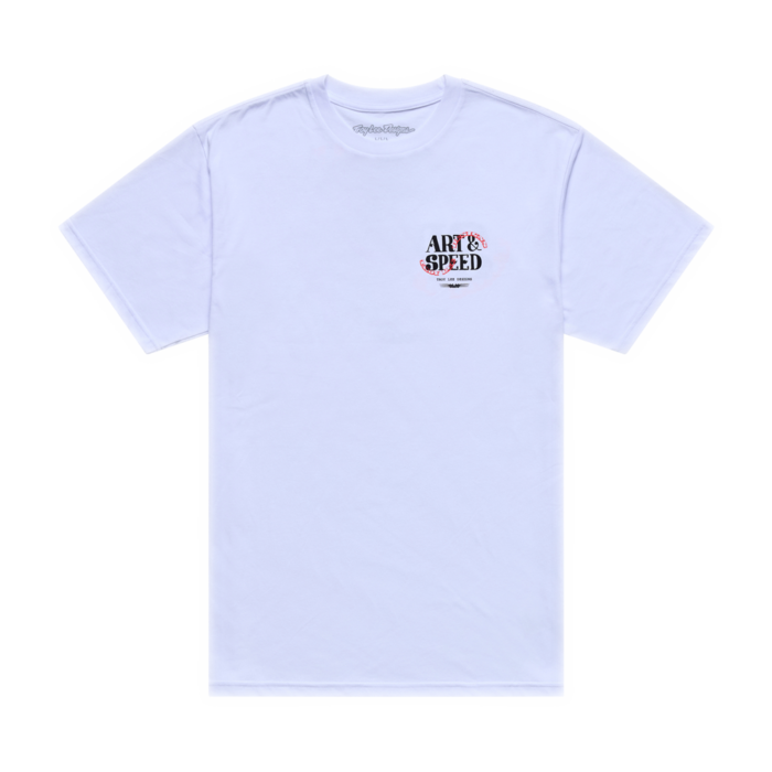 TROY LEE DESIGNS - PINK SLIPS SHORT SLEEVE TEE WHITE 4 TROY LEE DESIGNS - PINK SLIPS SHORT SLEEVE TEE WHITE