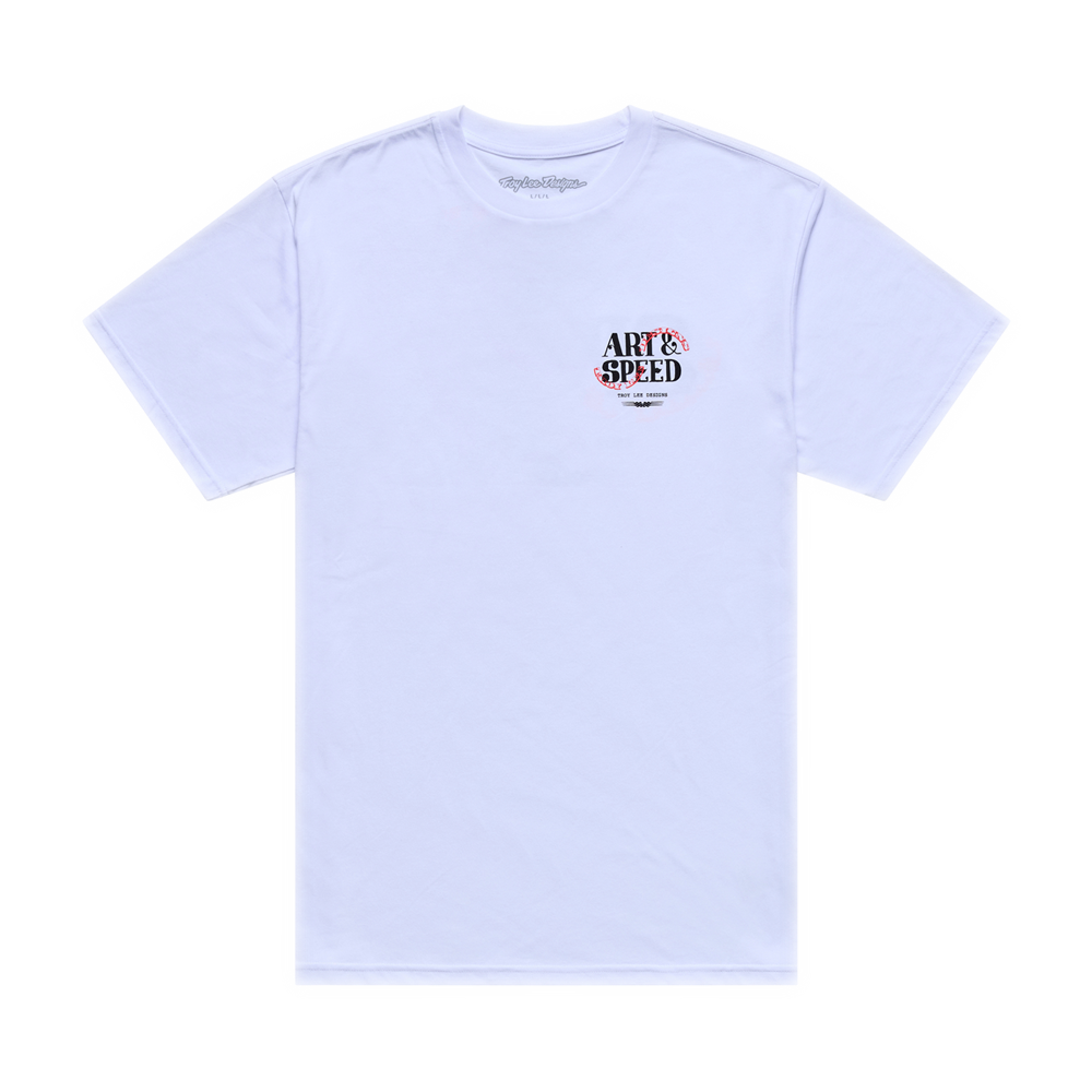TROY LEE DESIGNS - PINK SLIPS SHORT SLEEVE TEE WHITE 2 TROY LEE DESIGNS - PINK SLIPS SHORT SLEEVE TEE WHITE - Image 2