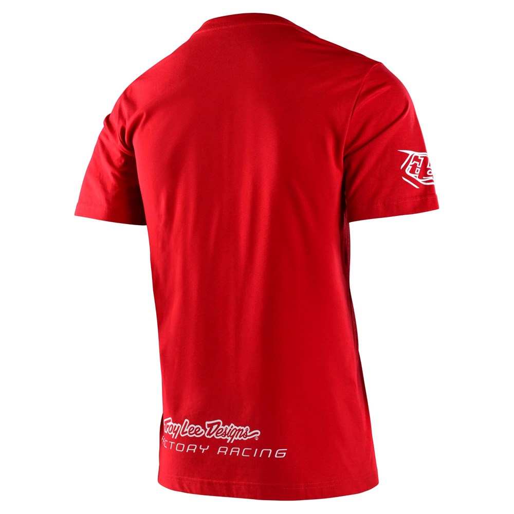 TROY LEE DESIGNS - TLD FACTORY RACING SHORT SLEEVE TEE RED 2 TROY LEE DESIGNS - TLD FACTORY RACING SHORT SLEEVE TEE RED - Image 2