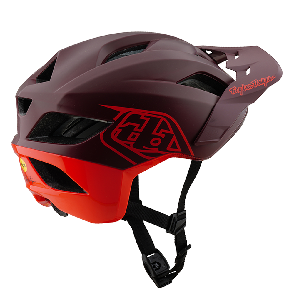 TROY LEE DESIGNS - FLOWLINE SE AS HELMET BADGE MAROON 2 TROY LEE DESIGNS - FLOWLINE SE AS HELMET BADGE MAROON - Image 2