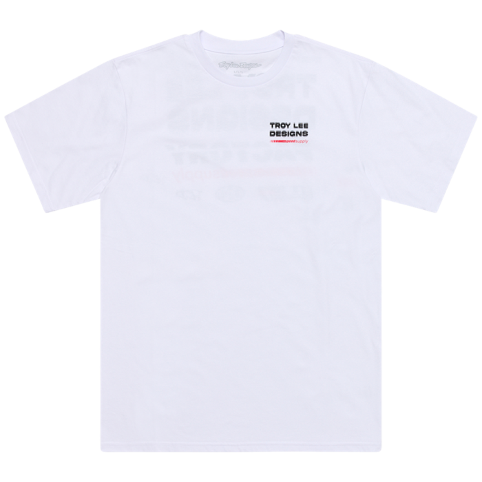 TROY LEE DESIGNS - SHORT SLEEVE TEE FACTORY WHITE 3 TROY LEE DESIGNS - SHORT SLEEVE TEE FACTORY WHITE