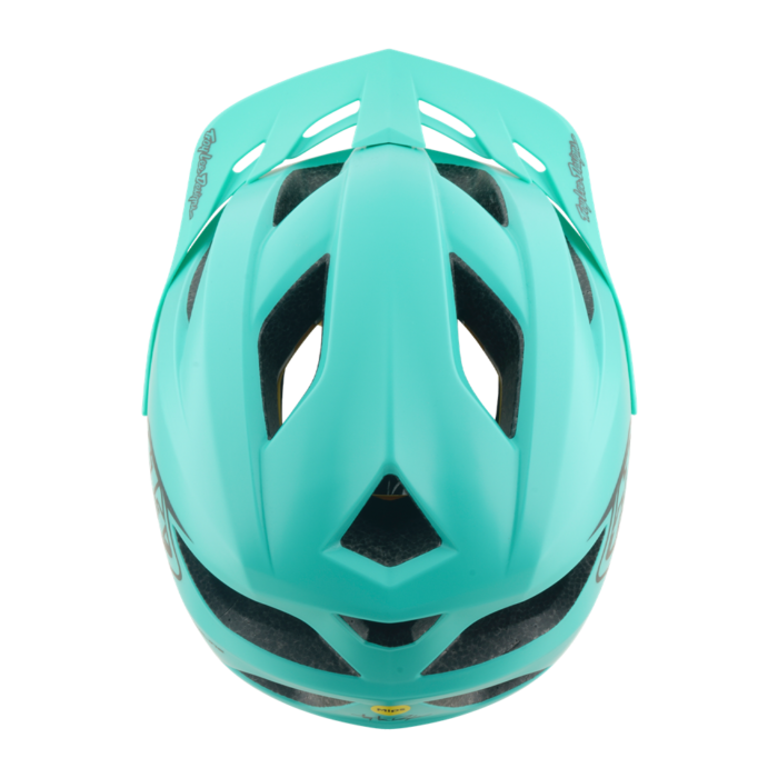 TROY LEE DESIGNS - YOUTH FLOWLINE AS HELMET POINT CHARCOAL / REAL TEAL
