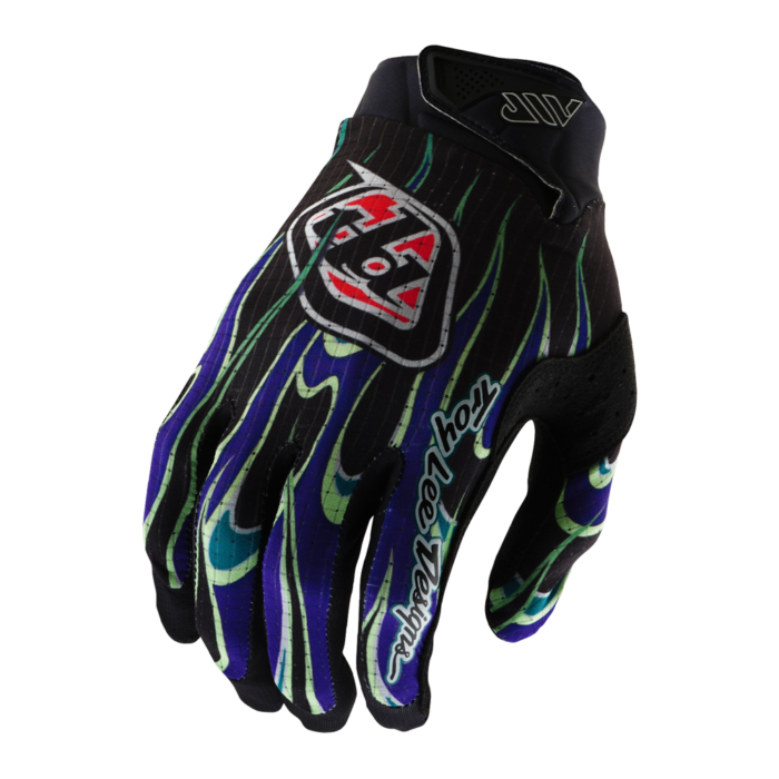 TROY LEE DESIGNS - AIR GLOVE TORCHED BLACK / PURPLE 3 TROY LEE DESIGNS - AIR GLOVE TORCHED BLACK / PURPLE