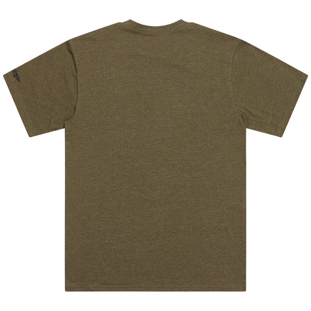 TROY LEE DESIGNS - SHORT SLEEVE TEE BADGE OLIVE HEATHER 2 TROY LEE DESIGNS - SHORT SLEEVE TEE BADGE OLIVE HEATHER - Image 2