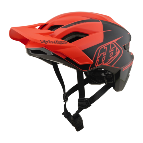 Troy Lee Designs Flowline SE MIPS Helmet in Hydro Coral / Charcoal