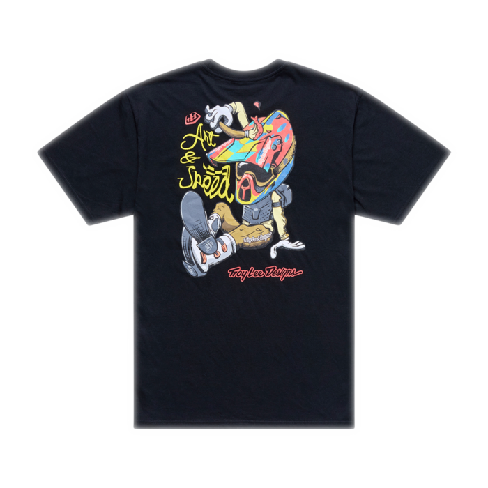 TROY LEE DESIGNS - HERITAGE SHORT SLEEVE TEE BLACK 3 TROY LEE DESIGNS - HERITAGE SHORT SLEEVE TEE BLACK