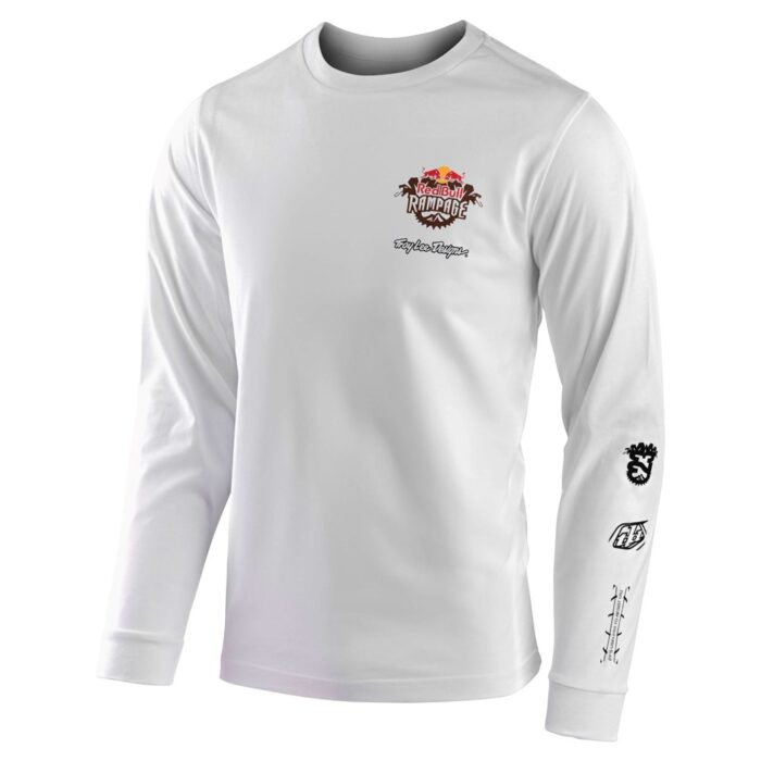 TROY LEE DESIGNS - TLD REDBULL RAMPAGE SCORCHED LONG SLEEVE TEE WHITE 3 TROY LEE DESIGNS - TLD REDBULL RAMPAGE SCORCHED LONG SLEEVE TEE WHITE