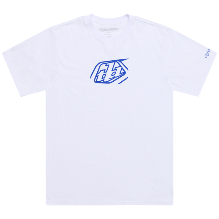 TROY LEE DESIGNS - SHORT SLEEVE TEE BADGE WHITE 3 TROY LEE DESIGNS - SHORT SLEEVE TEE BADGE WHITE