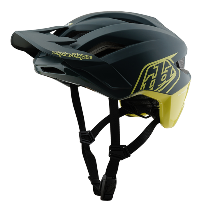 Troy Lee Designs - Flowline Se AS Helmet Badge Gray / Glo Yellow