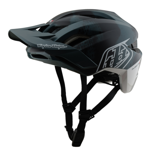 Troy Lee Designs Flowline SE MIPS Helmet in Badge Camo Gray