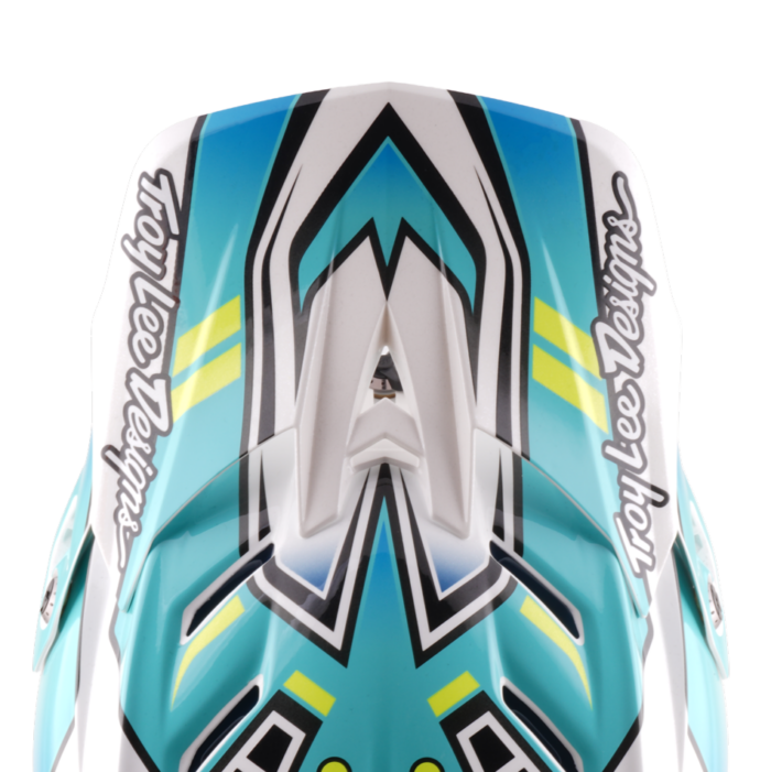TROY LEE DESIGNS - D4 AS COMPOSITE HELMET CREST REAL TEAL