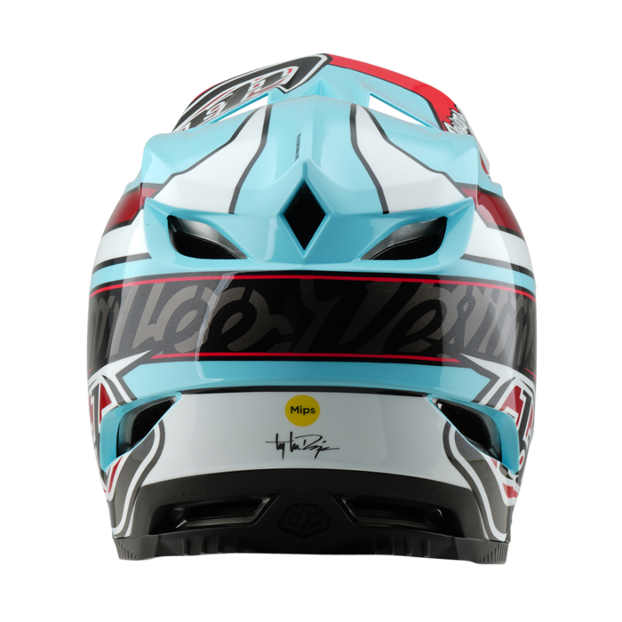 Troy Lee Designs - D4 AS Polyacrylite Helmet Linear Blue