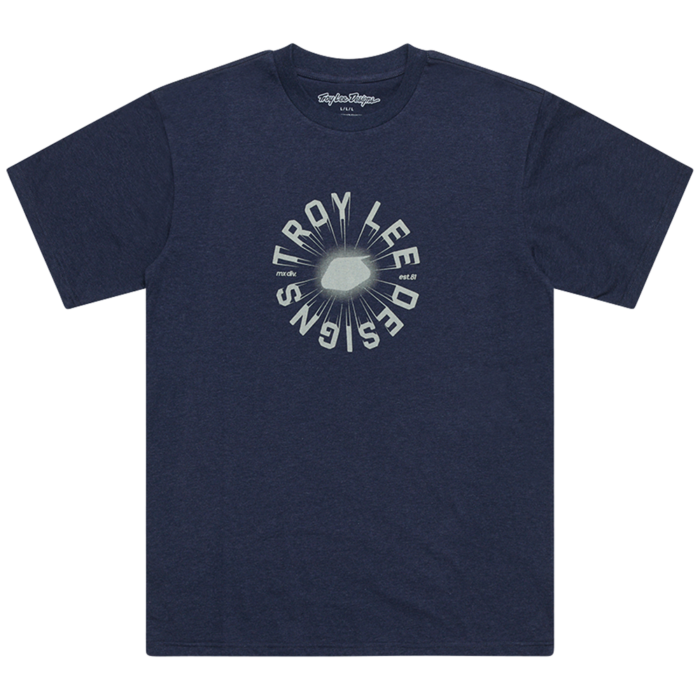 TROY LEE DESIGNS - SHORT SLEEVE TEE ROTATION NAVY HEATHER