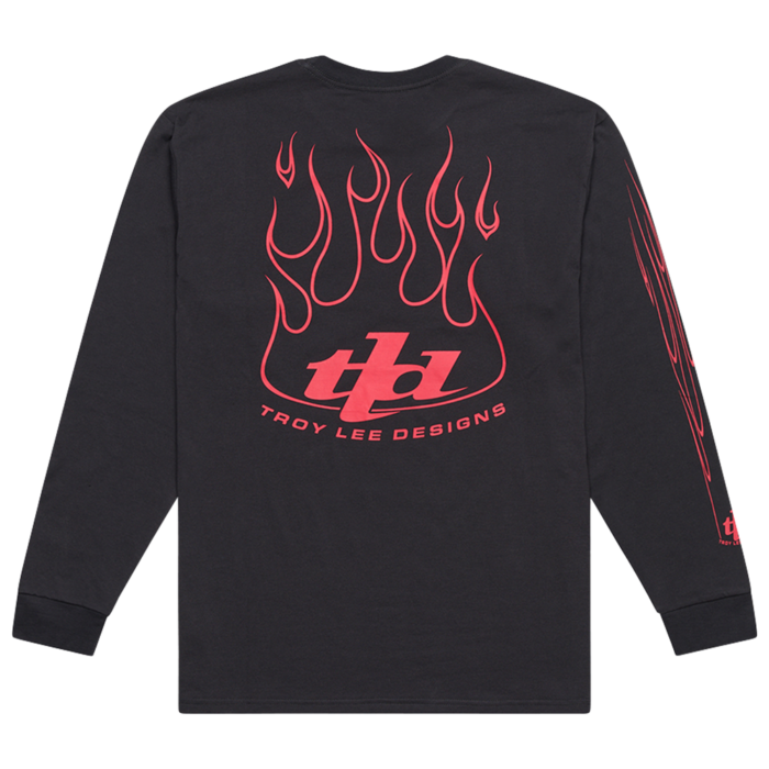 TROY LEE DESIGNS - LONG SLEEVE TEE TORCHED CARBON 4 TROY LEE DESIGNS - LONG SLEEVE TEE TORCHED CARBON