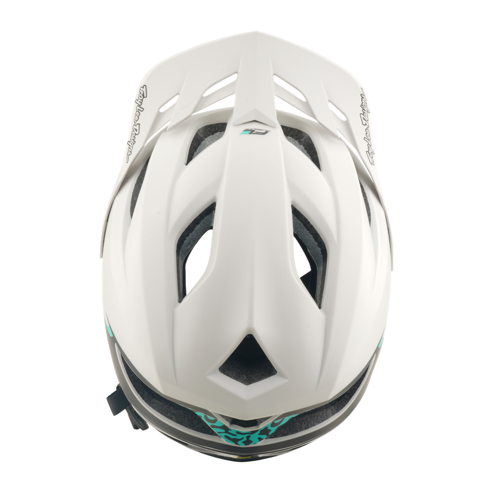 TROY LEE DESIGNS - FLOWLINE SE AS HELMET STACKS PUMICE / REAL TEAL 2 TROY LEE DESIGNS - FLOWLINE SE AS HELMET STACKS PUMICE / REAL TEAL - Image 2