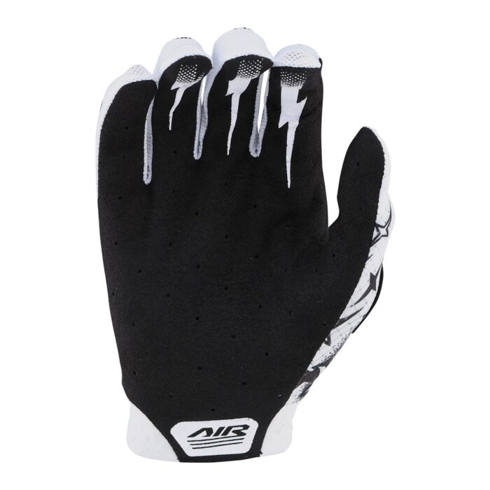 TROY LEE DESIGNS - AIR GLOVE SKULL DEMON WHITE / BLACK 4 TROY LEE DESIGNS - AIR GLOVE SKULL DEMON WHITE / BLACK