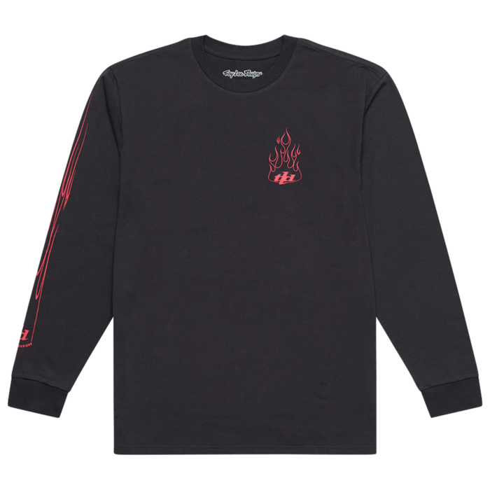 TROY LEE DESIGNS - LONG SLEEVE TEE TORCHED CARBON 3 TROY LEE DESIGNS - LONG SLEEVE TEE TORCHED CARBON