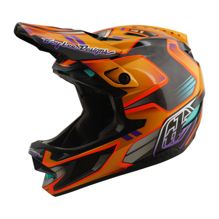 TROY LEE DESIGNS - D4 AS CARBON HELMET CREST GOLD 3 TROY LEE DESIGNS - D4 AS CARBON HELMET CREST GOLD