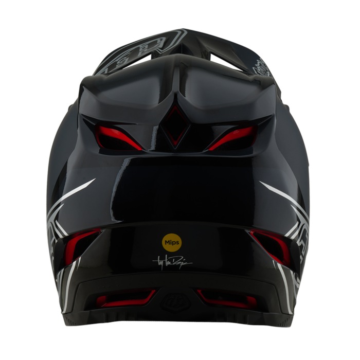TROY LEE DESIGNS - D4 AS POLYACRYLITE HELMET SHADOW BLACK 5 TROY LEE DESIGNS - D4 AS POLYACRYLITE HELMET SHADOW BLACK