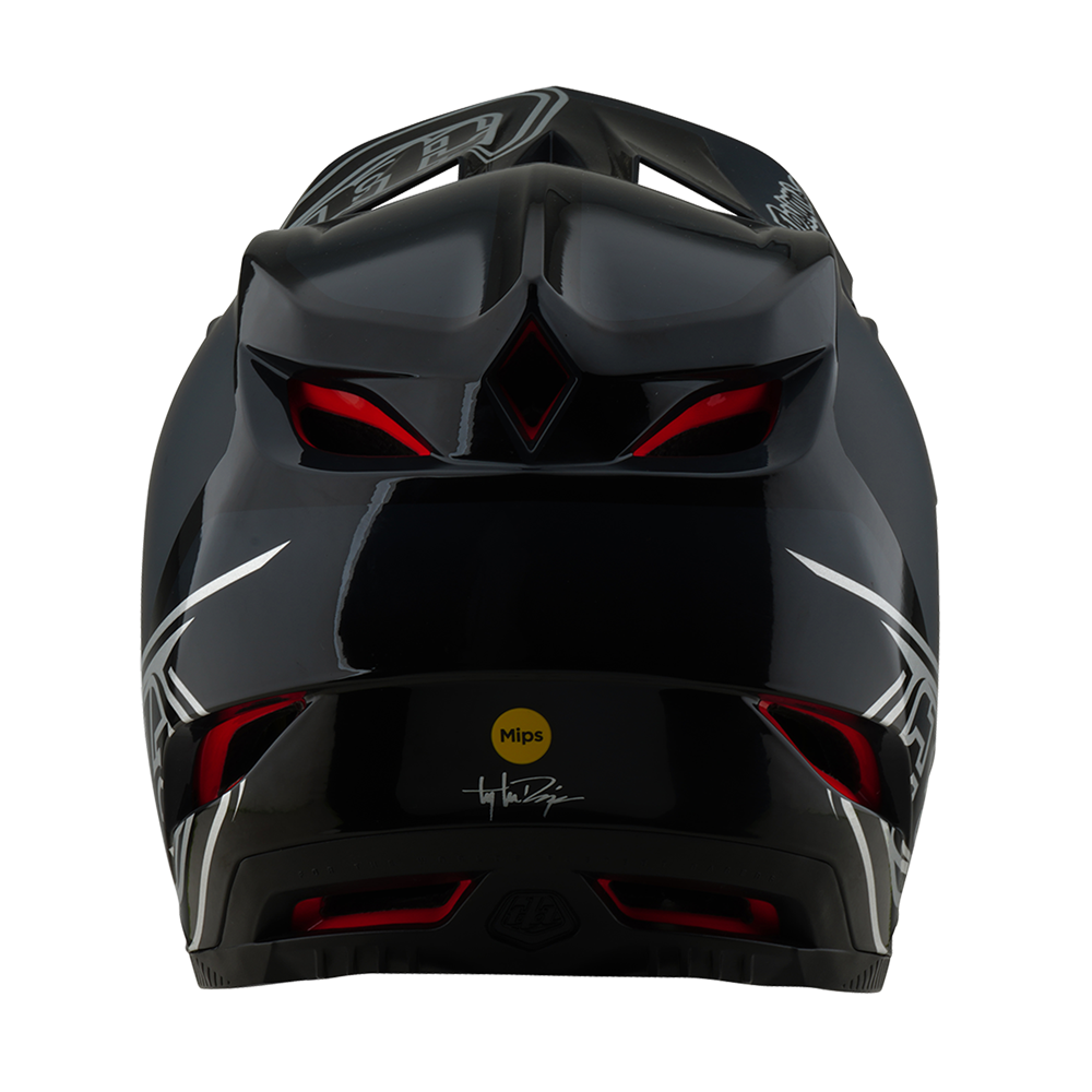 TROY LEE DESIGNS - D4 AS POLYACRYLITE HELMET SHADOW BLACK 2 TROY LEE DESIGNS - D4 AS POLYACRYLITE HELMET SHADOW BLACK - Image 2