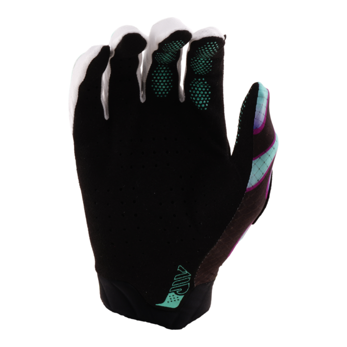 TROY LEE DESIGNS - AIR GLOVE OVERSPRAY BLACK / REAL TEAL