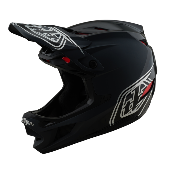 TROY LEE DESIGNS - D4 AS POLYACRYLITE HELMET SHADOW BLACK 4 TROY LEE DESIGNS - D4 AS POLYACRYLITE HELMET SHADOW BLACK