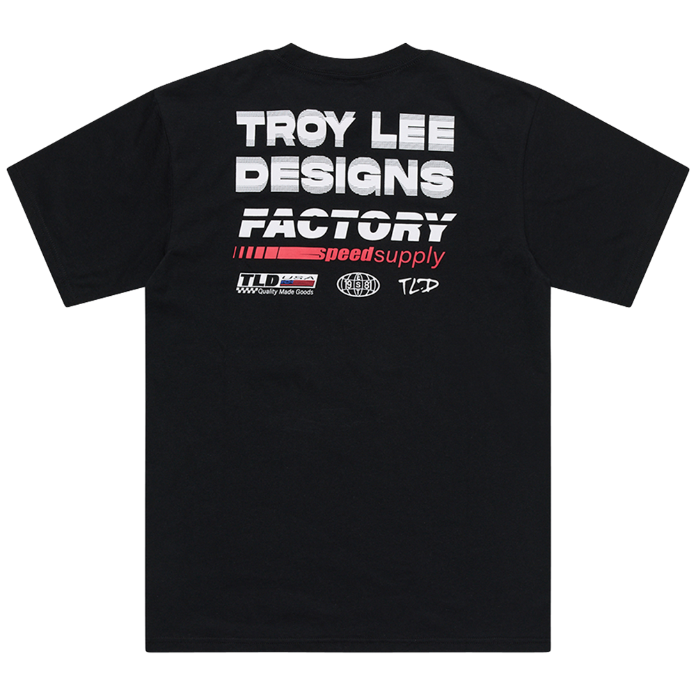 TROY LEE DESIGNS - SHORT SLEEVE TEE FACTORY BLACK 2 TROY LEE DESIGNS - SHORT SLEEVE TEE FACTORY BLACK - Image 2