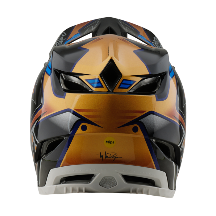 TROY LEE DESIGNS - D4 AS COMPOSITE HELMET ROYALTY BLACK / GOLD