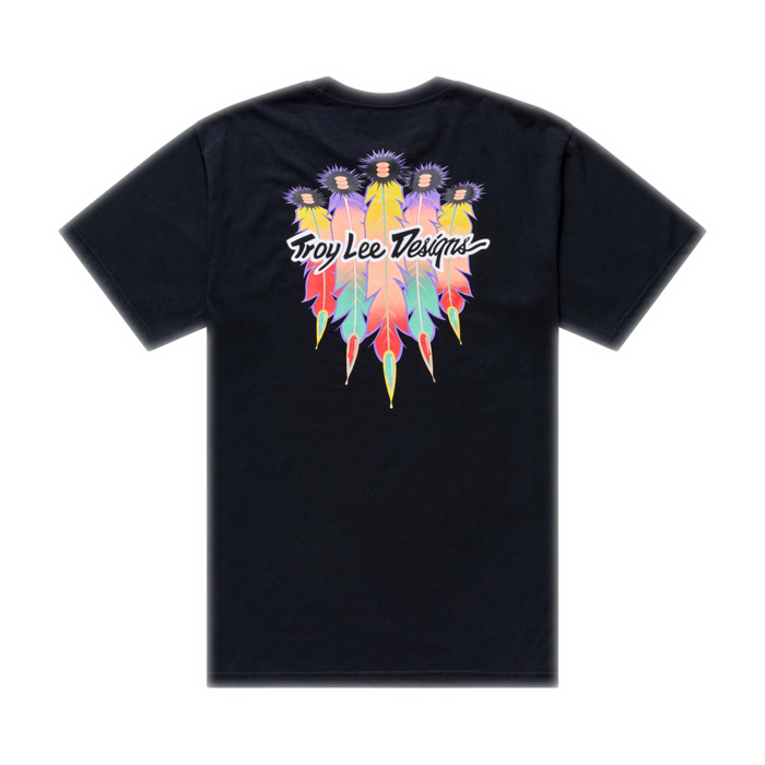 TROY LEE DESIGNS - FEATHER SHORT SLEEVE TEE BLACK / BLACK 3 TROY LEE DESIGNS - FEATHER SHORT SLEEVE TEE BLACK / BLACK