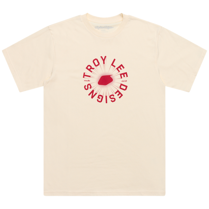 TROY LEE DESIGNS - SHORT SLEEVE TEE ROTATION VINTAGE WHITE 3 TROY LEE DESIGNS - SHORT SLEEVE TEE ROTATION VINTAGE WHITE