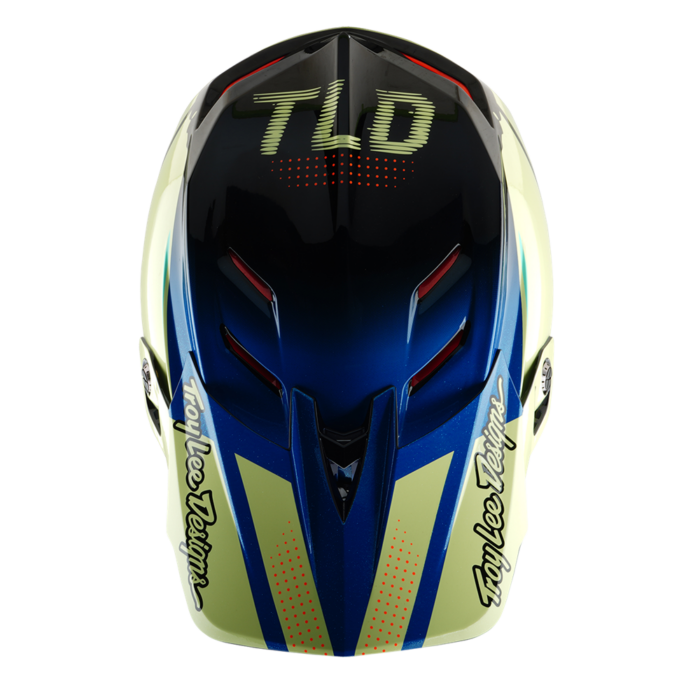 TROY LEE DESIGNS - D4 AS COMPOSITE HELMET DRIP GLO YELLOW