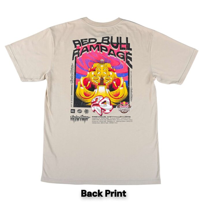 TROY LEE DESIGNS - TROY LEE DESIGNS X REDBULL RAMPAGE ALTERED REALITY SHORT SLEEVE TEE CEMENT 4 TROY LEE DESIGNS - TROY LEE DESIGNS X REDBULL RAMPAGE ALTERED REALITY SHORT SLEEVE TEE CEMENT