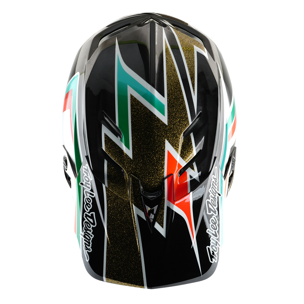TROY LEE DESIGNS - D4 AS CARBON HELMET FRAMES BLACK / GOLD 3 TROY LEE DESIGNS - D4 AS CARBON HELMET FRAMES BLACK / GOLD - Image 3