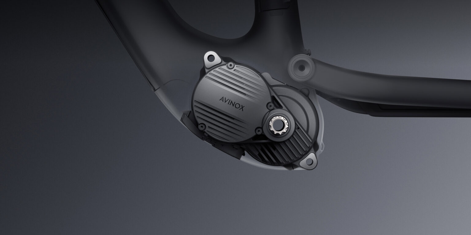 Avinox M2S drive unit close-up showing cooling fins