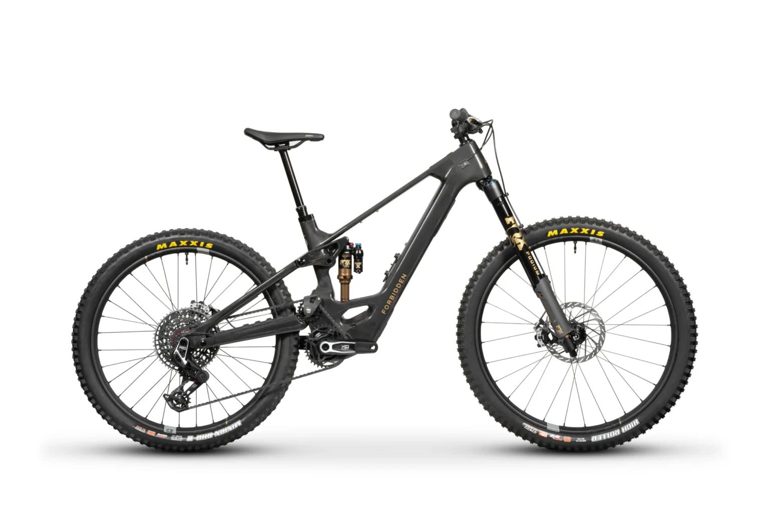 Forbidden Druid E T1 complete bike, drive side