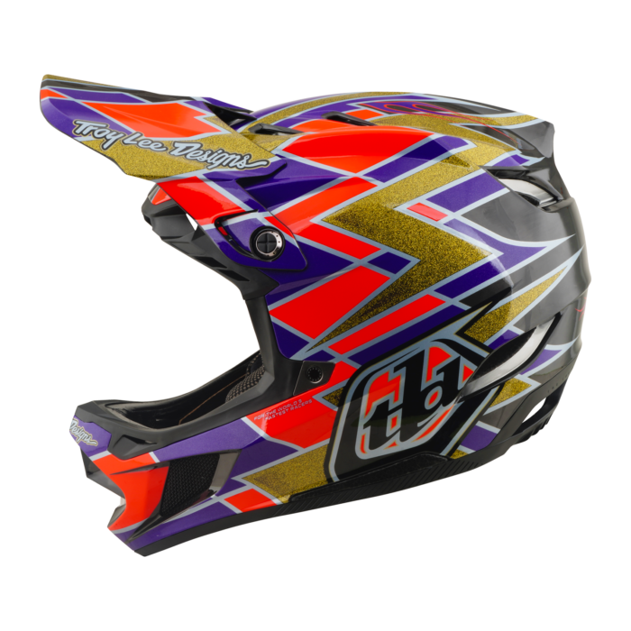 Troy Lee Designs - D4 AS Carbon Helmet Flush Violet – view 8