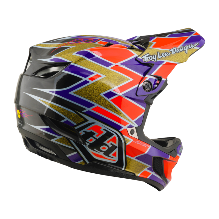Troy Lee Designs - D4 AS Carbon Helmet Flush Violet – view 7