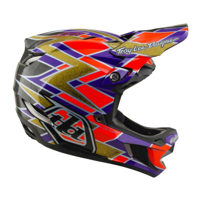 Troy Lee Designs - D4 AS Carbon Helmet Flush Violet – view 5