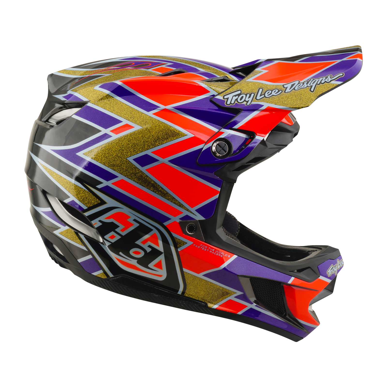 Troy Lee Designs - D4 AS Carbon Helmet Flush Violet – view 5