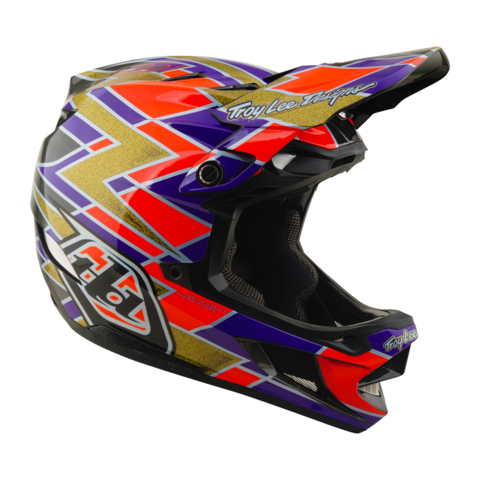 Troy Lee Designs - D4 AS Carbon Helmet Flush Violet – view 4