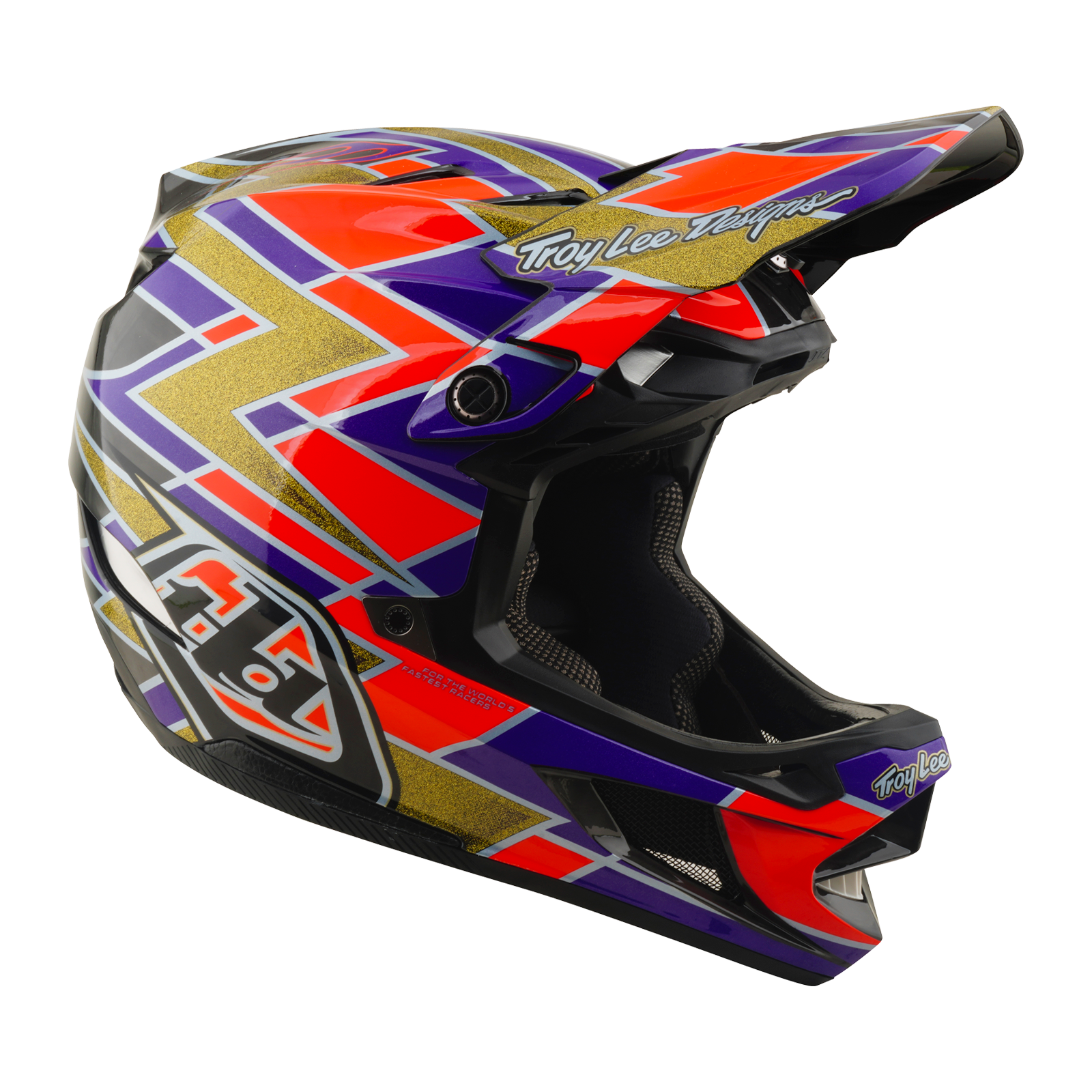 Troy Lee Designs - D4 AS Carbon Helmet Flush Violet – view 4