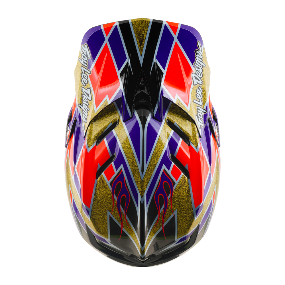 Troy Lee Designs - D4 AS Carbon Helmet Flush Violet – view 6