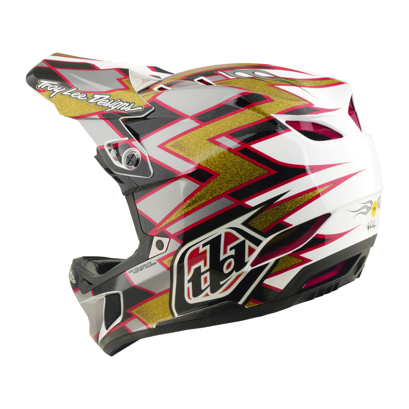 Troy Lee Designs - D4 AS Composite Helmet Flush Black – view 4