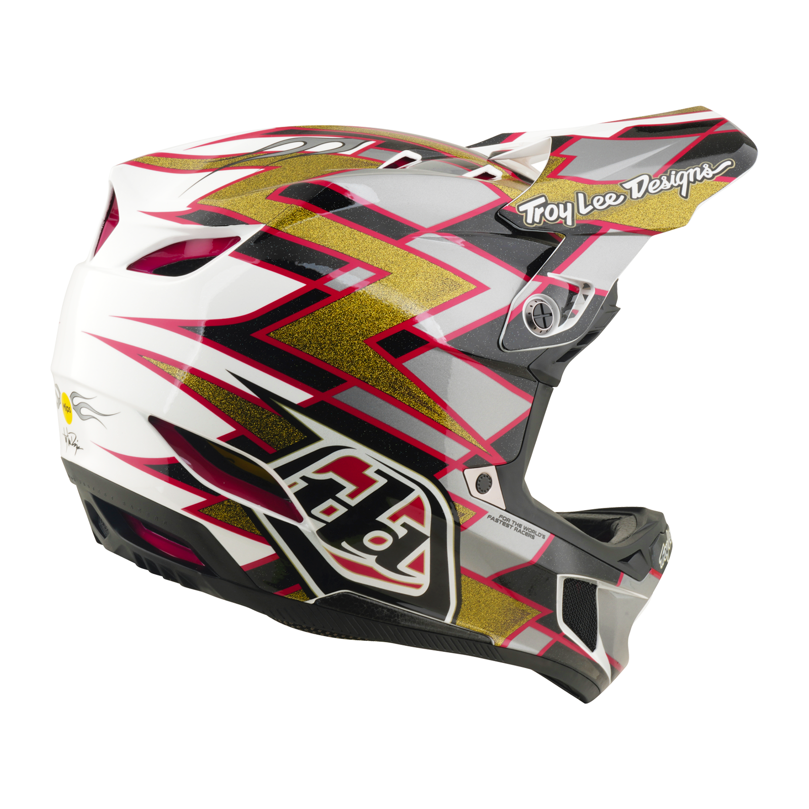 Troy Lee Designs - D4 AS Composite Helmet Flush Black – view 6