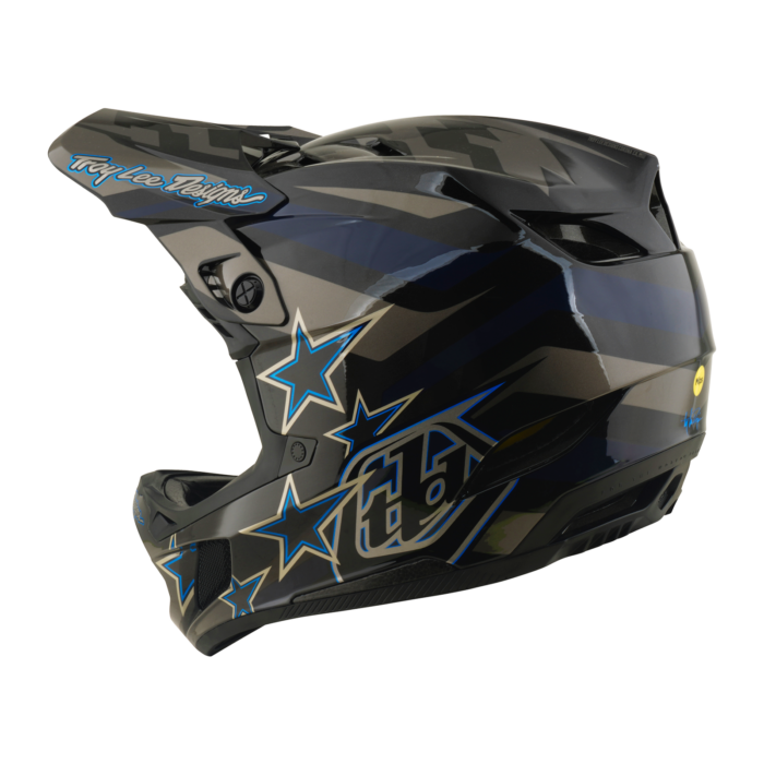 Troy Lee Designs - D4 AS Composite Helmet Burst Gray – view 3