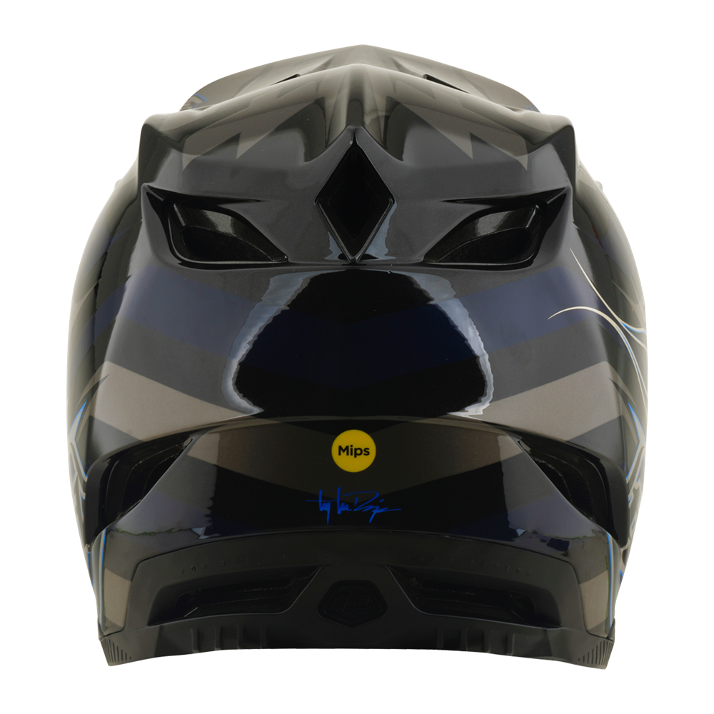 Troy Lee Designs - D4 AS Composite Helmet Burst Gray – view 7