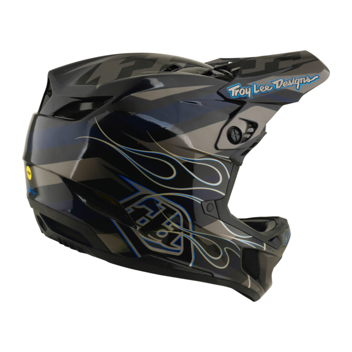 Troy Lee Designs - D4 AS Composite Helmet Burst Gray – view 8