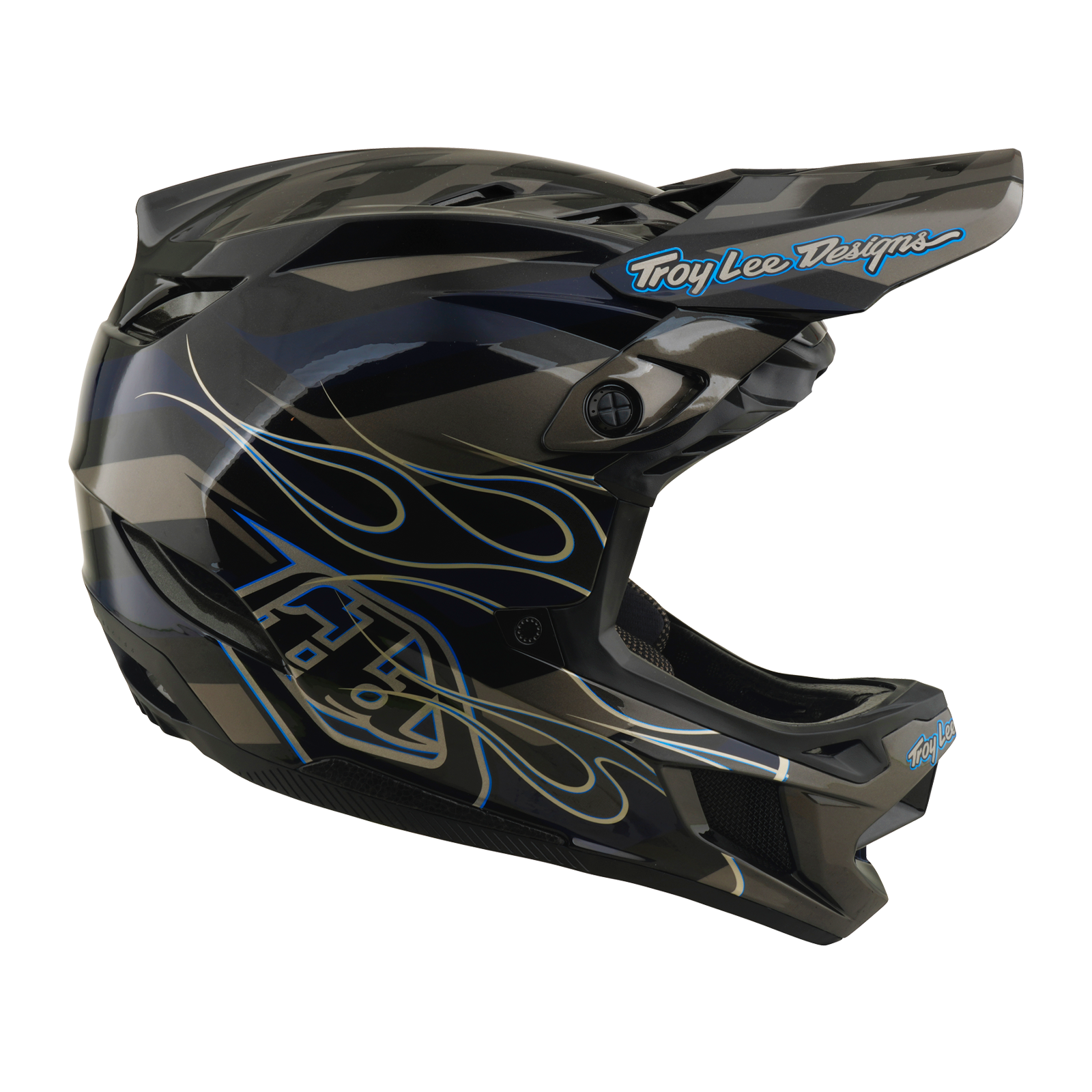 Troy Lee Designs - D4 AS Composite Helmet Burst Gray – view 6