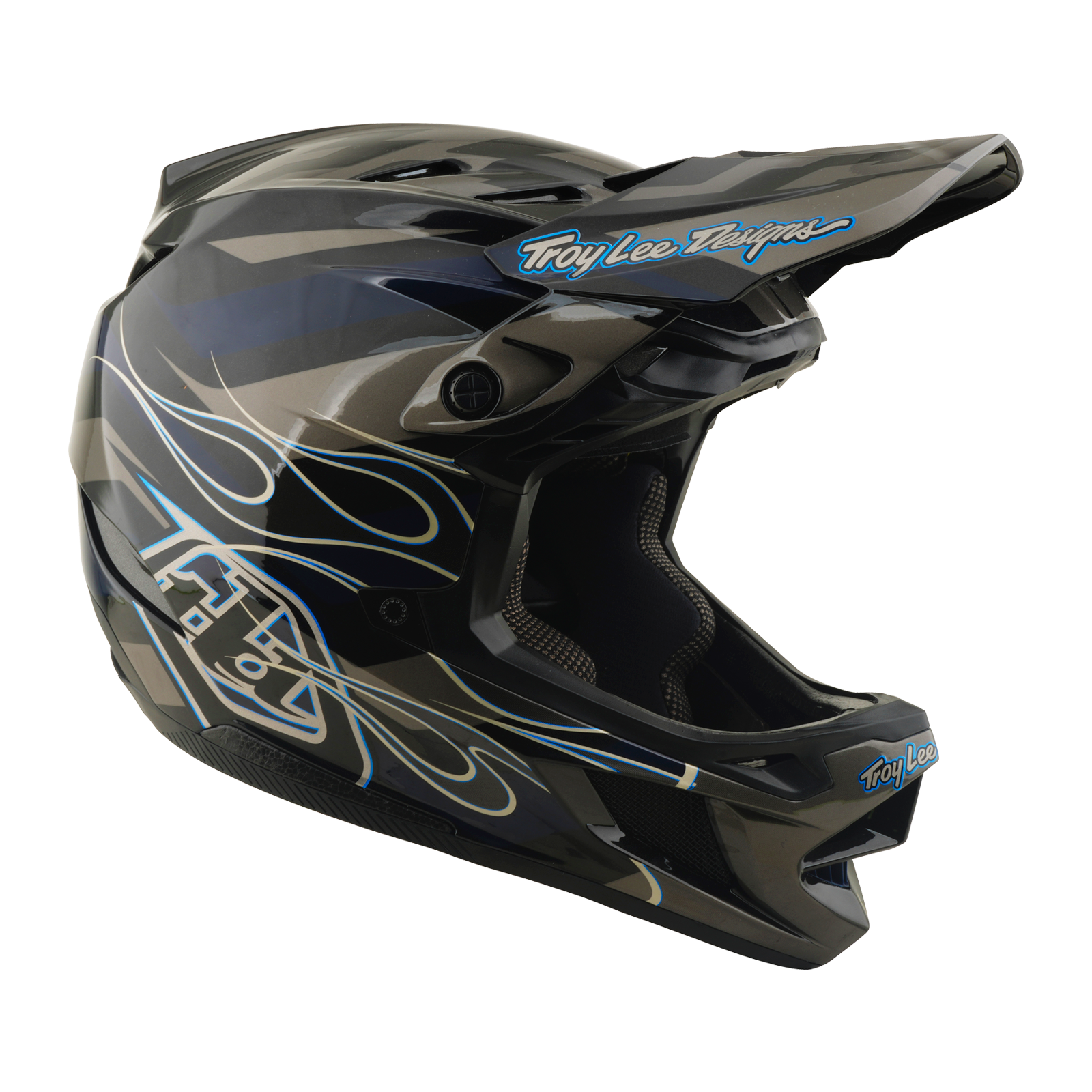 Troy Lee Designs - D4 AS Composite Helmet Burst Gray – view 4