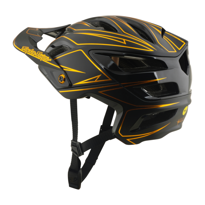 Troy Lee Designs - A3 AS Helmet Pinstripe Black – view 3